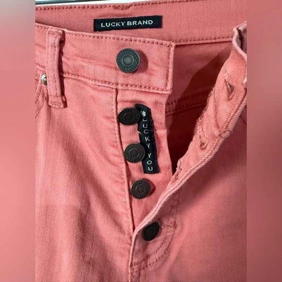 Lucky Brand Women's High Rise Pink Jeans - Picture 3 of 5